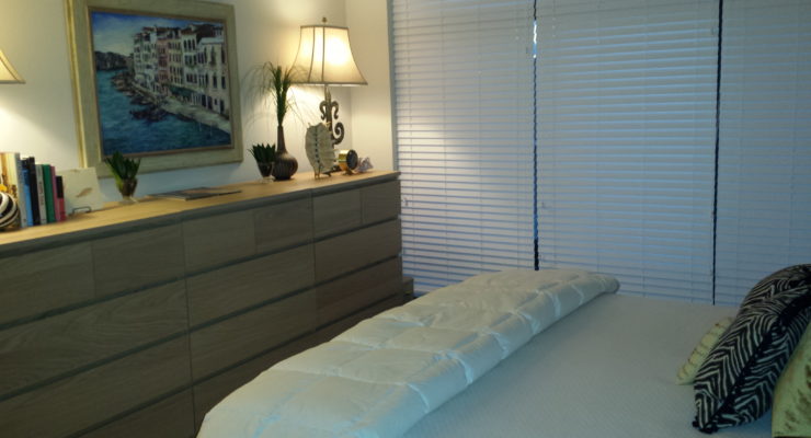 Photo of bed and dresser