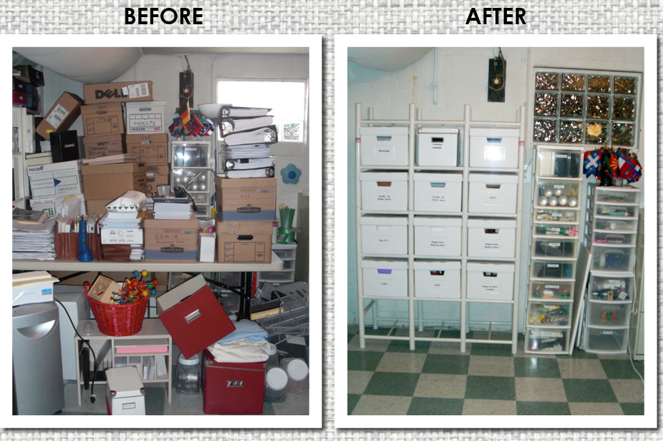 Decluttering and Organizing